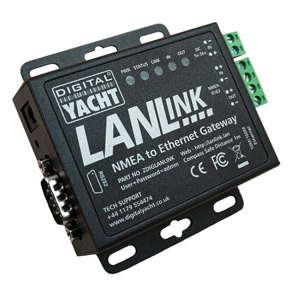 Digital Yacht LANLink NMEA 0183 To Ethernet Gateway [ZDIGLANLINK] - Essenbay Marine