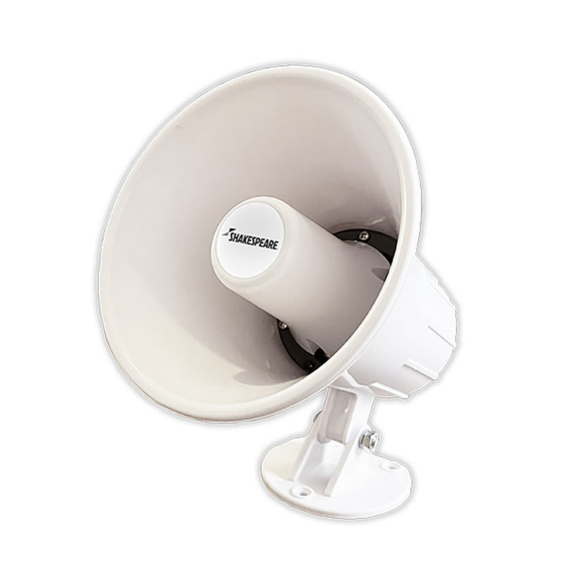 Shakespeare 15W 4-Ohm 5" Loud Hailer Speaker w/Bracket  Talkback - White [HS-5A] - Essenbay Marine