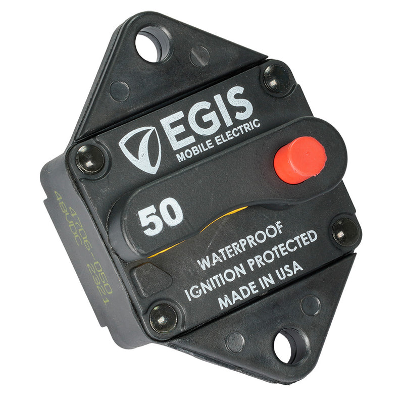 Egis 50A Panel Mount Circuit Breaker - 285 Series [4706-050] - Essenbay Marine
