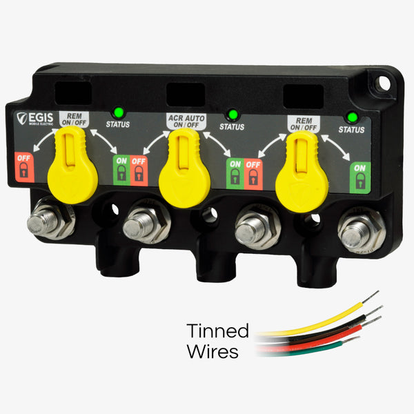 Egis XD Series Triple Flex 2 Relay-ACR-Relay w/Knobs  Tinned Wires [8730-1535] - Essenbay Marine