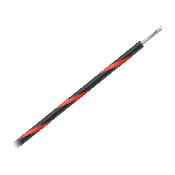 Pacer 16 AWG Gauge Striped Marine Wire 500' Spool - Black w/Red Stripe [WUL16BK-2-500] - Essenbay Marine