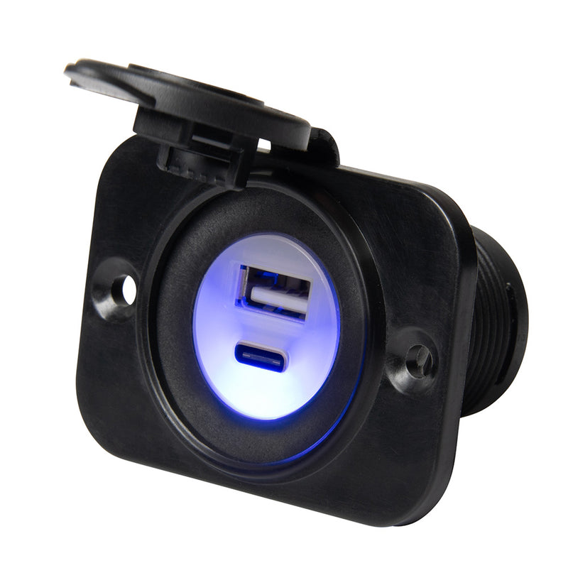 Marinco Sealink Dual USB-A/C Combo Charger [12VDUSBAC] - Essenbay Marine