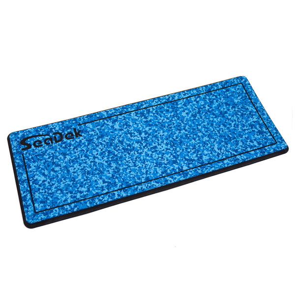 SeaDek 14 x 36" 20mm Dual Density Small Helm Pad w/SeaDek Logo - Brushed Texture - Aqua Camo/Black (355.6mm x 914.4mm x 20mm) [37925-81119] - Essenbay Marine