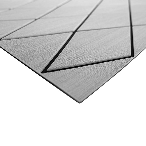 SeaDek 40" x 80" 6mm Two Color Diamond Full Sheet - Brushed Texture - Storm Grey/Black (1016mm x 2032mm x 6mm) [56411-80066] - Essenbay Marine