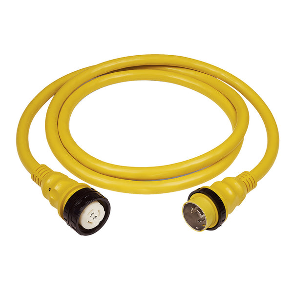 Marinco 50 AMP 125V Shore Power Cable - 75' - Yellow [6153SPP-75] - Essenbay Marine