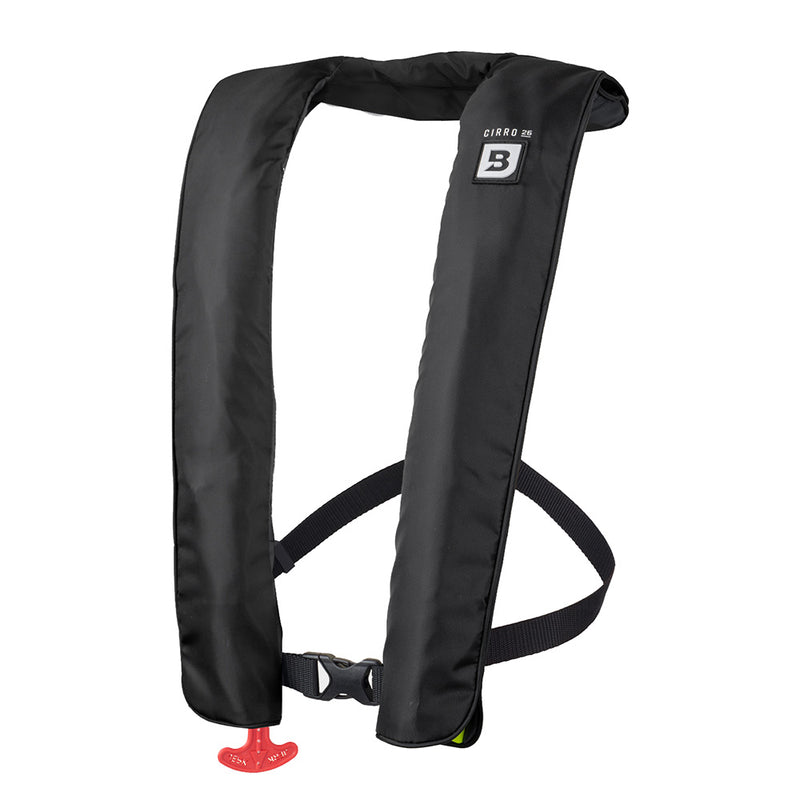 Bluestorm Cirro 26 Auto/Manual Type V Inflatable PFD - Apex Black [BS-SL6FA-22-BLK] - Essenbay Marine