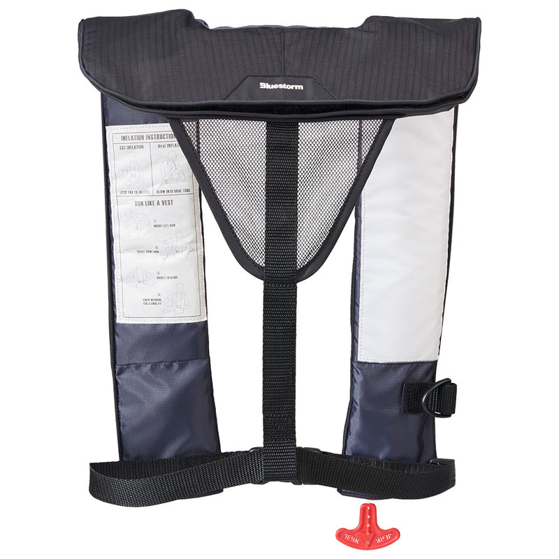 Bluestorm Cirrus 26 Auto/Manual Type V Inflatable PFD - Apex Black [SL6F-21-BLK] - Essenbay Marine