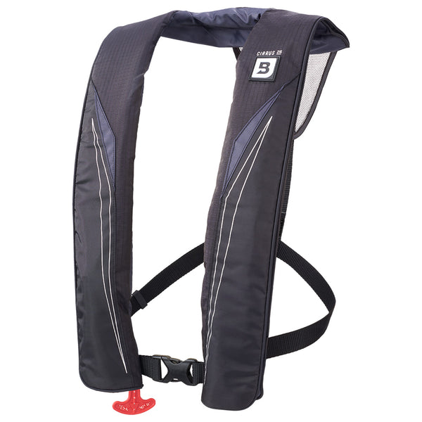 Bluestorm Cirrus 26 Auto/Manual Type V Inflatable PFD - Apex Black [SL6F-21-BLK] - Essenbay Marine