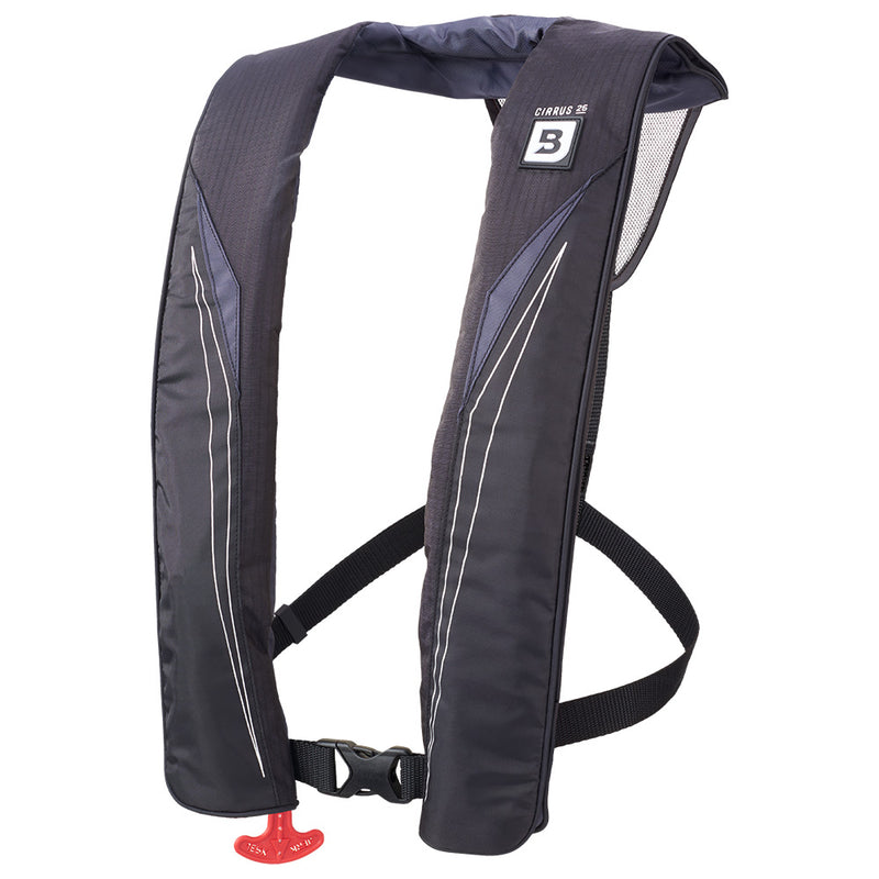 Bluestorm Cirrus 26 Auto/Manual Type V Inflatable PFD - Apex Black [SL6F-21-BLK] - Essenbay Marine