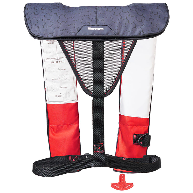 Bluestorm Cirrus 26 Auto/Manual Type V Inflatable PFD - Red [SL6F-21-RED] - Essenbay Marine