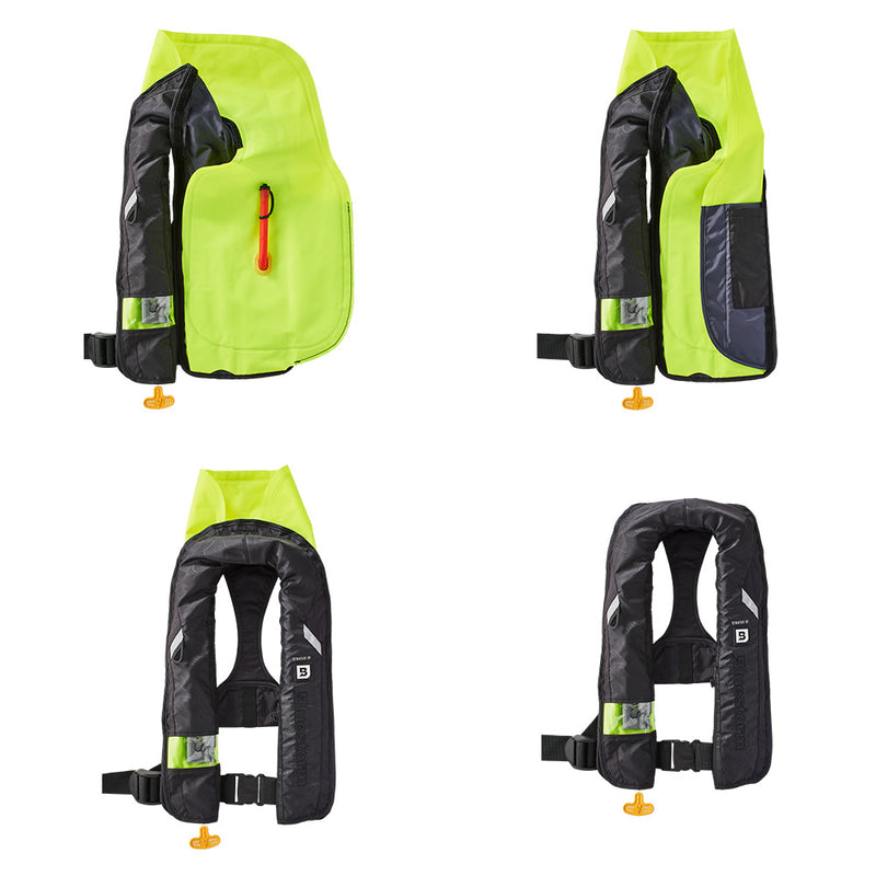 Bluestorm Stratus 35 Auto Type II Inflatable PFD - Apex Black [T1H-19-BLK] - Essenbay Marine