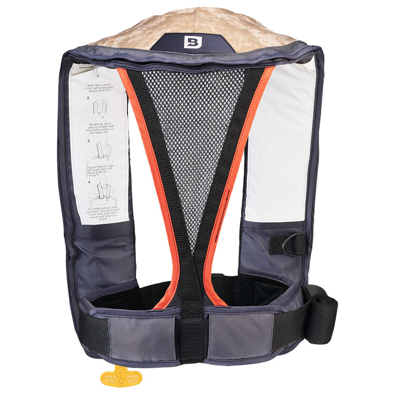 Bluestorm Atmos 40 Auto Type II Inflatable PFD - Tan [D1H-19-TAN] - Essenbay Marine