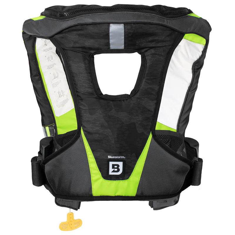 Bluestorm Arcus 40 Auto Type II Inflatable PFD - Hi-Vis Green [BS-ZD1H-22-HVS] - Essenbay Marine