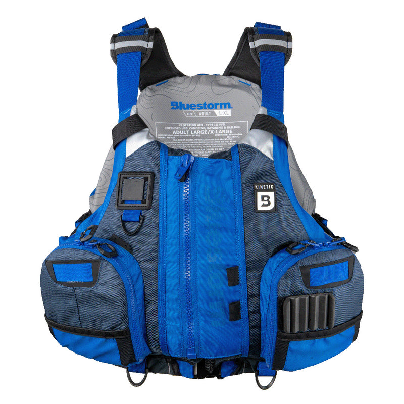 Bluestorm Kinetic Kayak Fishing Vest - Deep Blue - S/M [BS-409-BLU-S/M] - Essenbay Marine