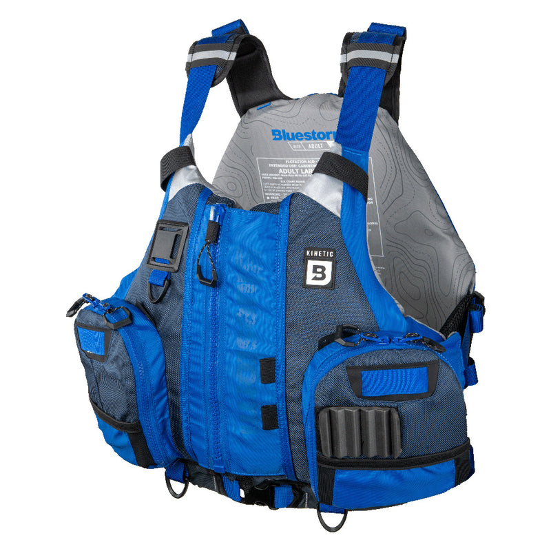 Bluestorm Kinetic Kayak Fishing Vest - Deep Blue - S/M [BS-409-BLU-S/M] - Essenbay Marine