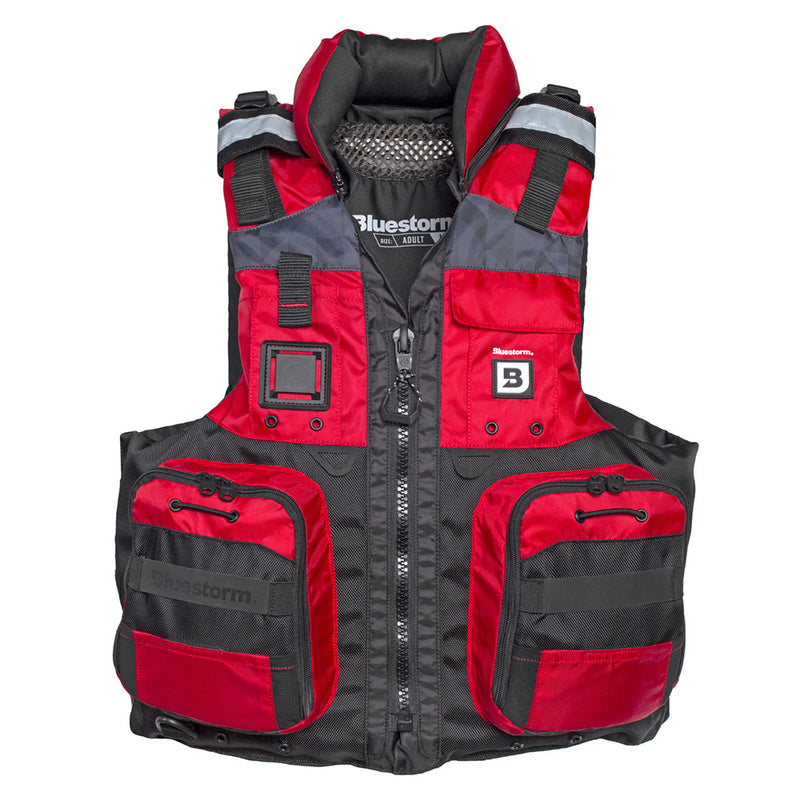 Bluestorm Classic Adult Fishing Life Jacket - Nitro Red - L/XL [BS-70B-RED-L/XL] - Essenbay Marine