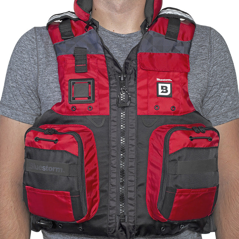 Bluestorm Classic Adult Fishing Life Jacket - Nitro Red - 2XL/3XL [BS-70B-RED-2/3X] - Essenbay Marine