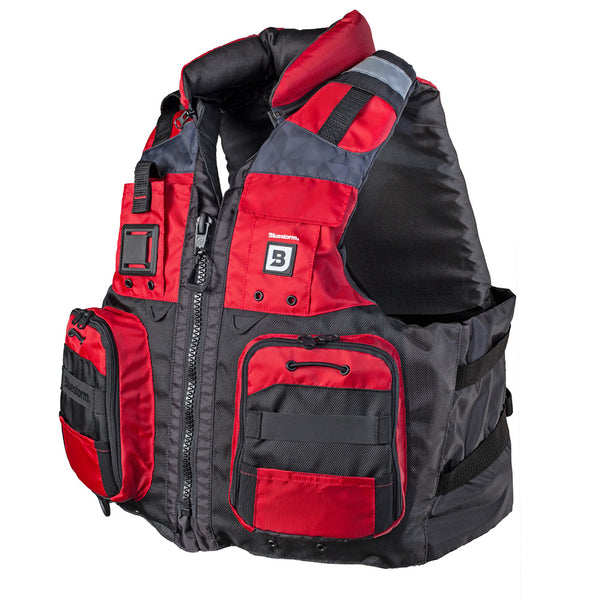 Bluestorm Classic Adult Fishing Life Jacket - Nitro Red - 2XL/3XL [BS-70B-RED-2/3X] - Essenbay Marine