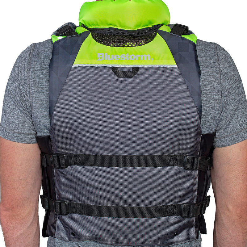 Bluestorm Classic Adult Fishing Life Jacket - Hi-Vis - S/M [BS-70B-HVS-S/M] - Essenbay Marine