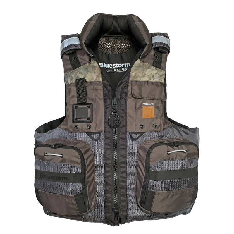 Bluestorm Classic Adult Fishing Life Jacket - Legendary Driftwood - L/XL [BS-70B-TPE-L/XL] - Essenbay Marine