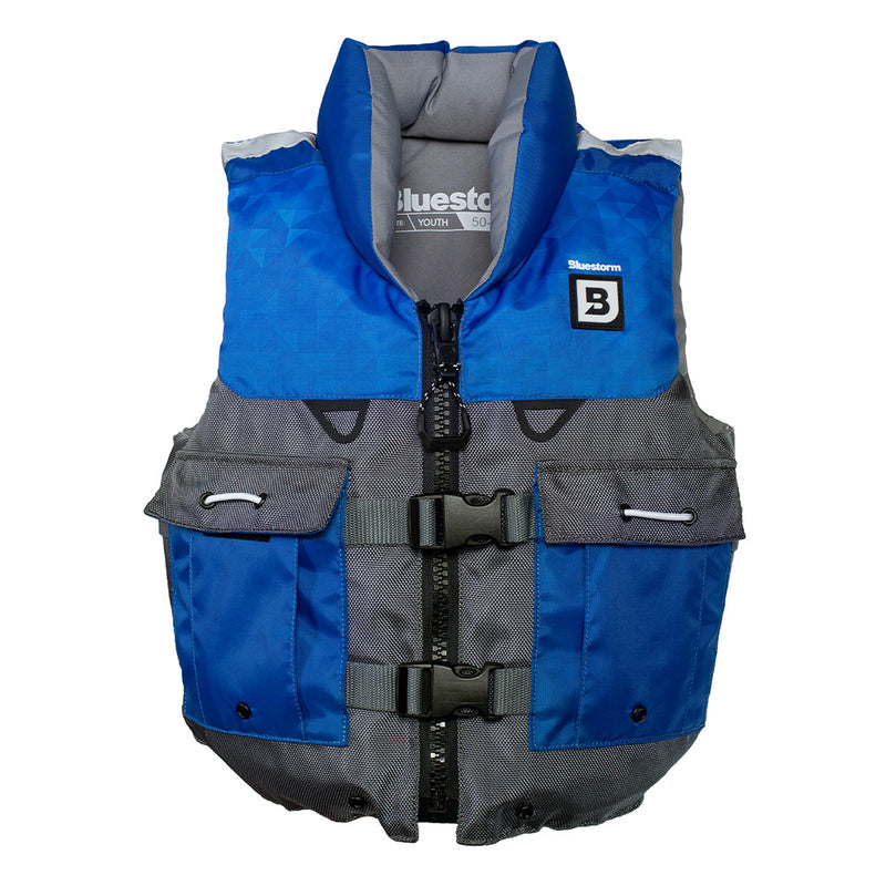 Bluestorm Classic Youth Fishing Life Jacket - Deep Blue [BS-365-NAV-Y] - Essenbay Marine