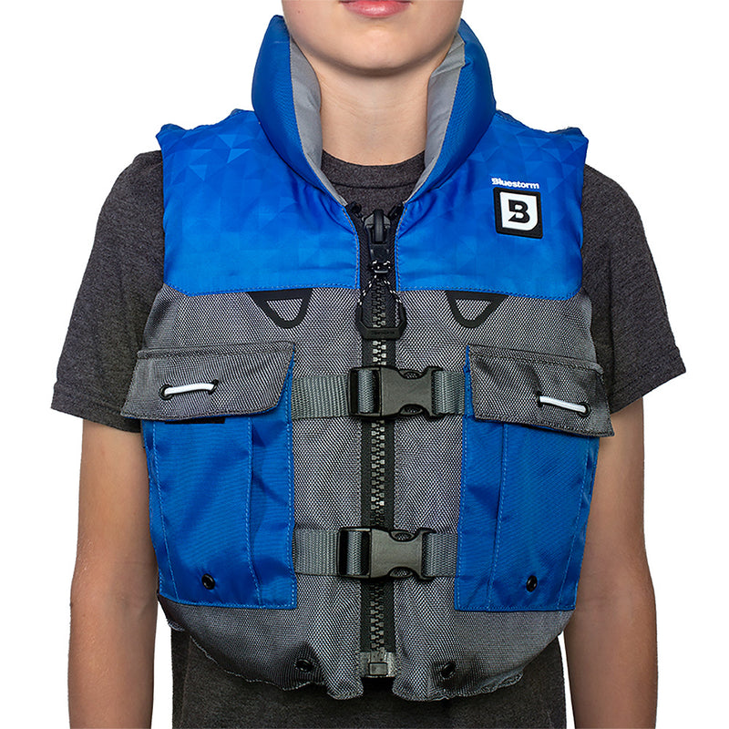 Bluestorm Classic Youth Fishing Life Jacket - Deep Blue [BS-365-NAV-Y] - Essenbay Marine