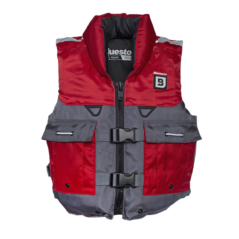 Bluestorm Classic Youth Fishing Life Jacket - Nitro Red [BS-365-RED-Y] - Essenbay Marine