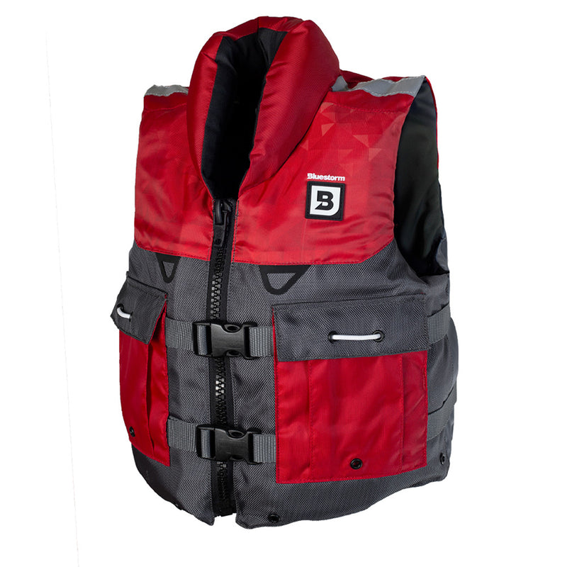 Bluestorm Classic Youth Fishing Life Jacket - Nitro Red [BS-365-RED-Y] - Essenbay Marine