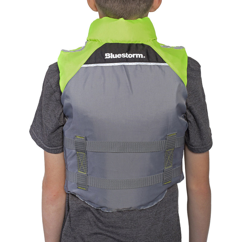 Bluestorm Classic Youth Fishing Life Jacket - Hi-Vis [BS-365-HVS-Y] - Essenbay Marine