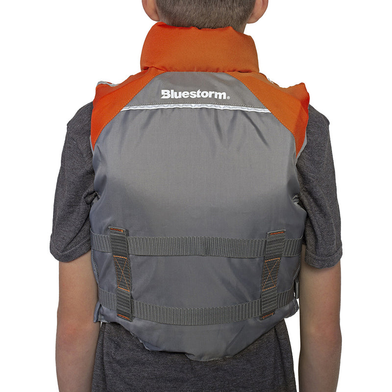 Bluestorm Classic Youth Fishing Life Jacket - Optic Orange [BS-365-ORG-Y] - Essenbay Marine