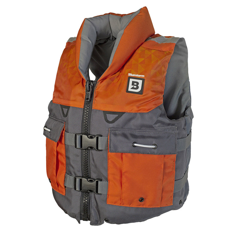 Bluestorm Classic Youth Fishing Life Jacket - Optic Orange [BS-365-ORG-Y] - Essenbay Marine