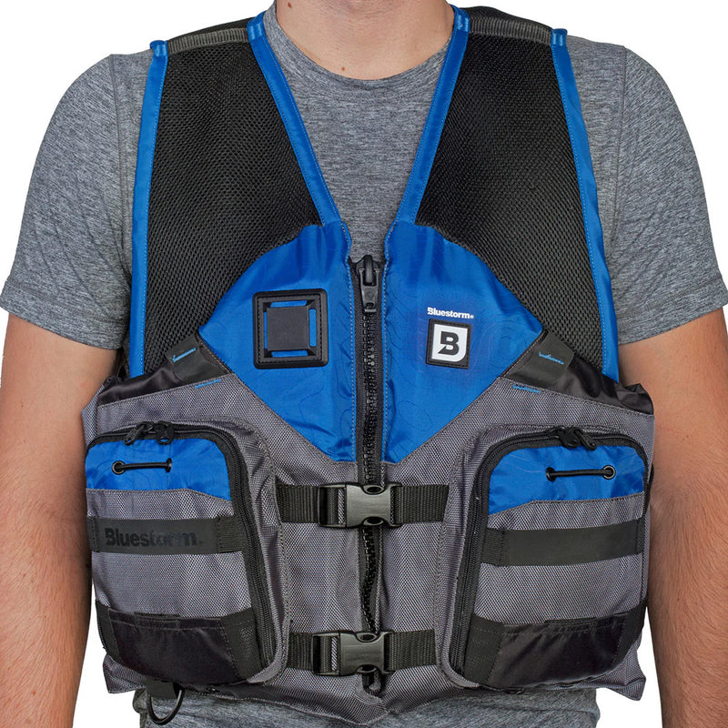 Bluestorm Sportsman Adult Mesh Fishing Life Jacket - Deep Blue - S/M [BS-105-BLU-S/M] - Essenbay Marine