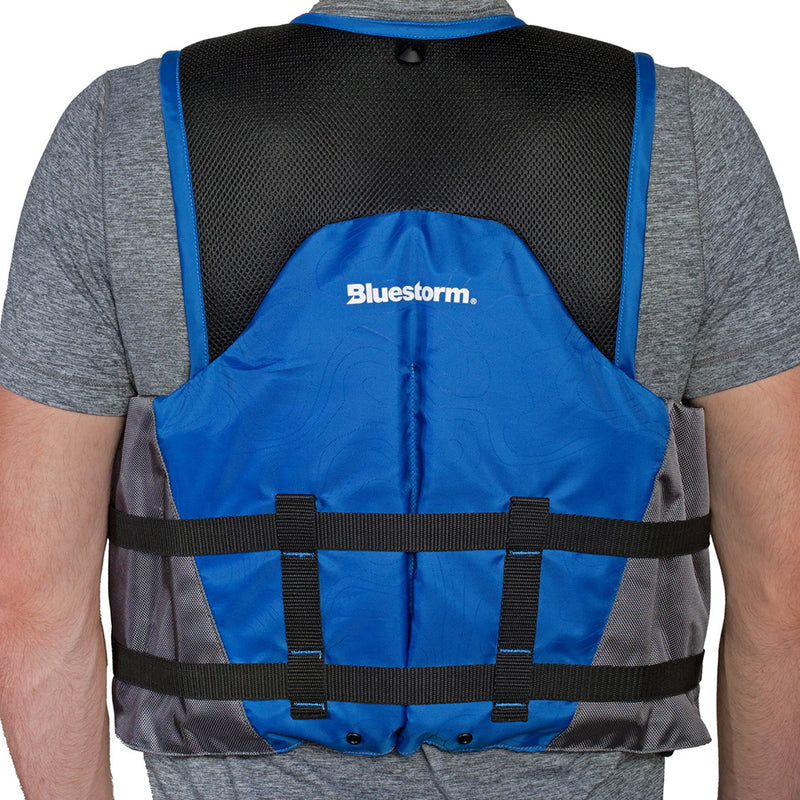 Bluestorm Sportsman Adult Mesh Fishing Life Jacket - Deep Blue - S/M [BS-105-BLU-S/M] - Essenbay Marine