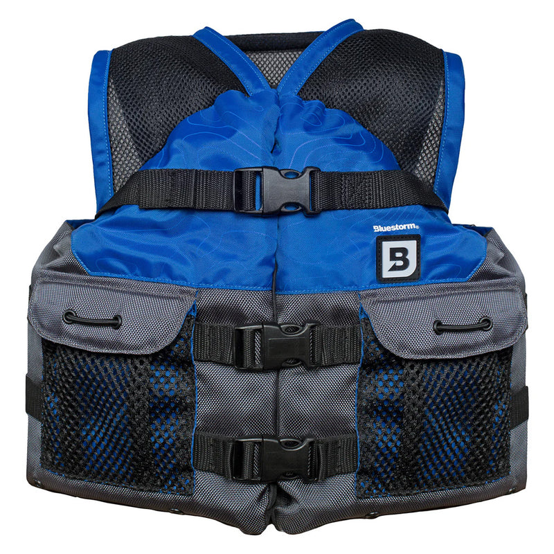 Bluestorm Sportsman Youth Mesh Fishing Life Jacket - Deep Blue [BS-105-NAV-Y] - Essenbay Marine