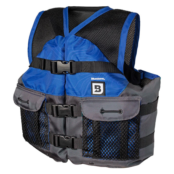 Bluestorm Sportsman Youth Mesh Fishing Life Jacket - Deep Blue [BS-105-NAV-Y] - Essenbay Marine