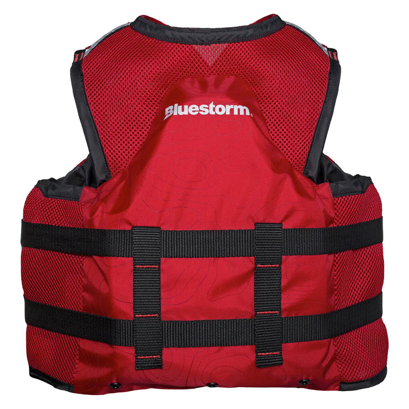 Bluestorm Sportsman Youth Mesh Fishing Life Jacket - Nitro Red [BS-105-RED-Y] - Essenbay Marine