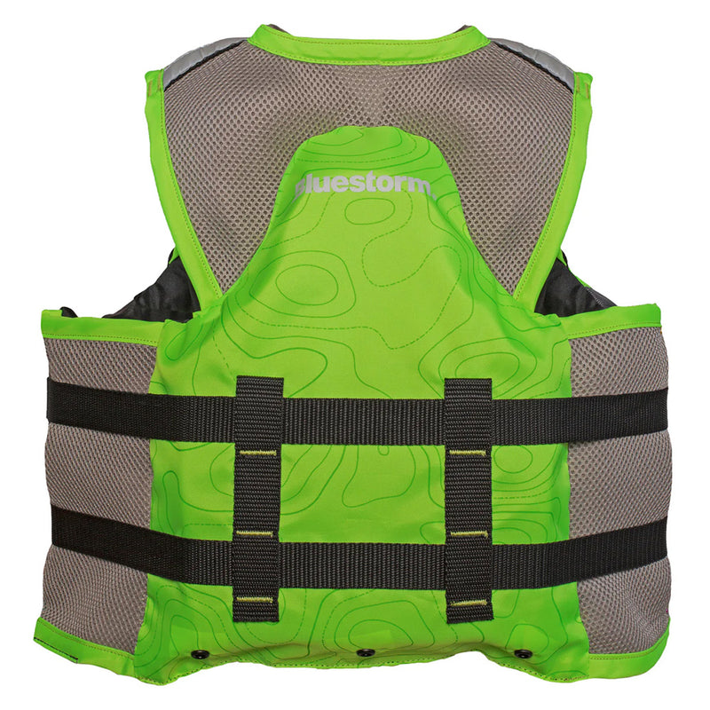 Bluestorm Sportsman Youth Mesh Fishing Life Jacket - Hi-Vis [BS-105-HVS-Y] - Essenbay Marine