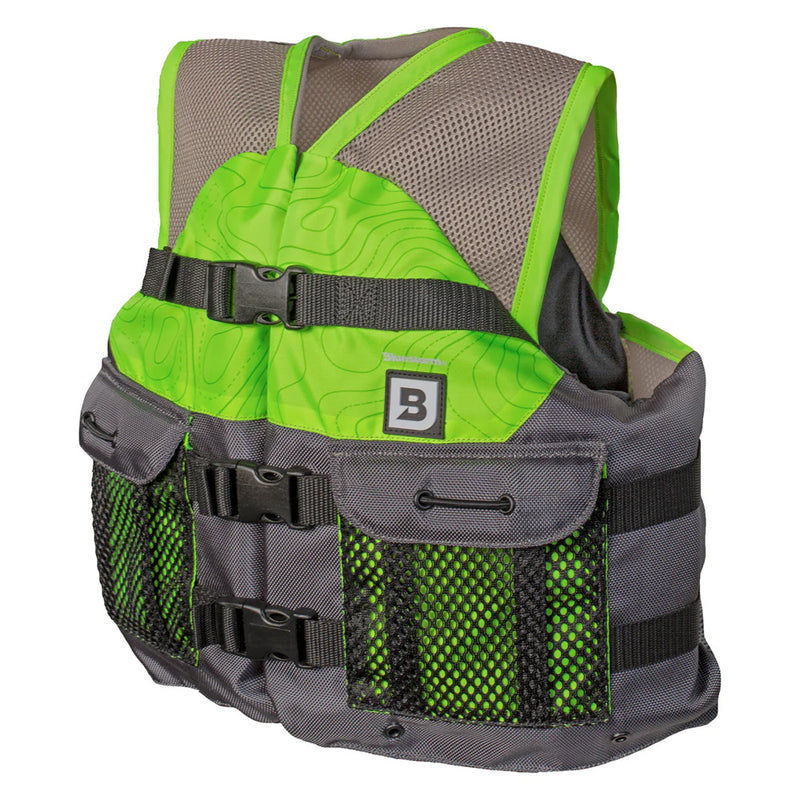 Bluestorm Sportsman Youth Mesh Fishing Life Jacket - Hi-Vis [BS-105-HVS-Y] - Essenbay Marine