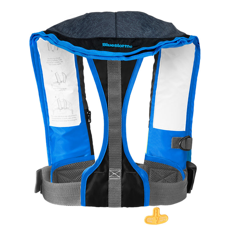 Bluestorm Stratus 35 Auto Type II Inflatable PFD - Coastal Blue [BS-T1H-23-BSB] - Essenbay Marine