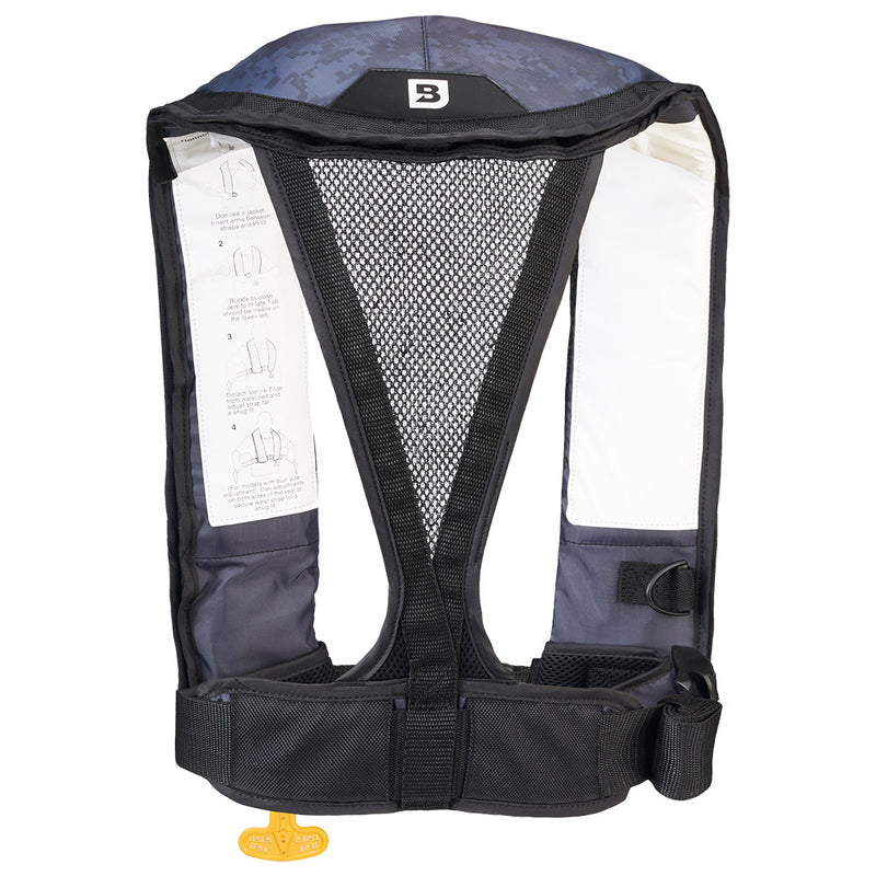 Bluestorm Atmos 40 Auto Type II Inflatable PFD - Apex Black [D1H-19-BLK] - Essenbay Marine