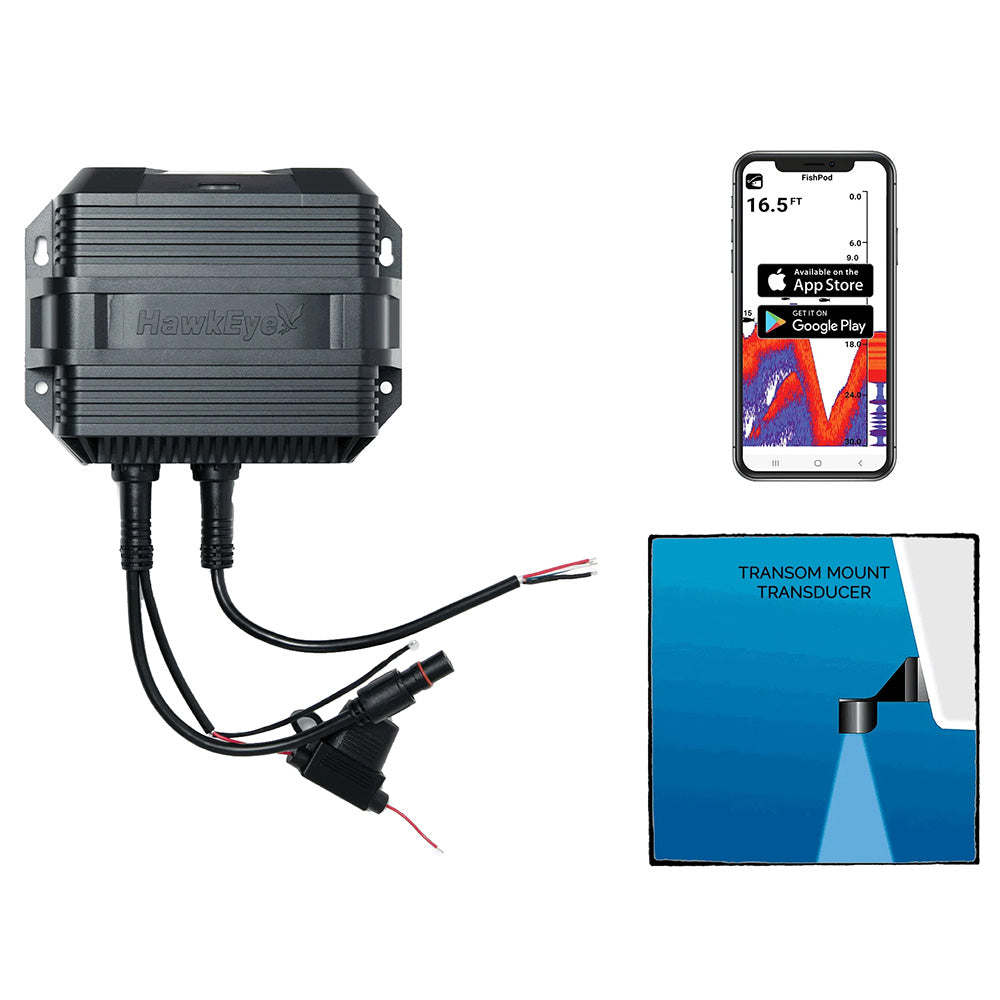 HawkEye FishPod 10BX Boat Mount Bluetooth Fishfinder FP10BX– Essenbay Marine