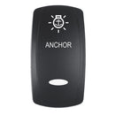 Pacer Actuator - 'ANCHOR' f/V Series Contura Switches - Black - Laser Etched (Top/Bottom Light) [EV2LE-ANC] - Essenbay Marine