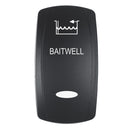Pacer Actuator - 'BAITWELL' f/V Series Contura Switches - Black - Laser Etched (Top/Bottom Light) [EV2LE-BTWL] - Essenbay Marine