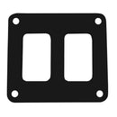 Pacer Switch Panel - 2 Switch  1 Row - 3" x 2.75" - Black Powder Coated Aluminum [PSC-21-BK] - Essenbay Marine