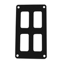 Pacer Switch Panel - 2 Switch  2 Row - 3" x 4.75" - Black Powder Coated Aluminum [PSC-22-BK] - Essenbay Marine