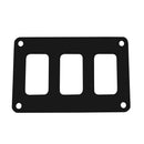 Pacer Switch Panel - 3 Switch  1 Row - 4.25" x 2.75" - Black Powder Coated Aluminum [PSC-31-BK] - Essenbay Marine