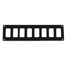 Pacer Switch Panel - 8 Switch  1 Row - 12.5" x 2.75" - Black Powder Coated Aluminum [PSC-81-BK] - Essenbay Marine