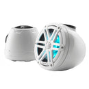 JL Audio M3 VeX Series 6.5" Enclosed Coaxial Speakers w/RGB LED Lighting  White Sports Grilles - M3-650VEX-Gw-S-Gw-i [010-03258-00] - Essenbay Marine