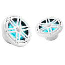 JL Audio M3 Series 6.5" Marine Coaxial Speakers w/Gloss White Sport Grilles w/RGB LED Lighting - M3-650X-S-Gw-i [010-03064-00] - Essenbay Marine