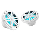 JL Audio M3 Series 7.7" Marine Coaxial Speakers w/Gloss White Sport Grilles w/RGB LED Lighting - M3-770X-S-Gw-i [010-03069-00] - Essenbay Marine